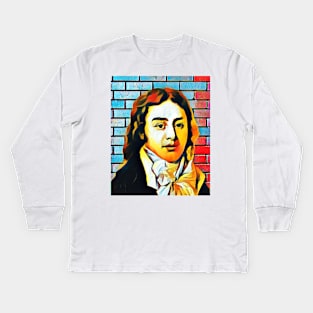 Samuel Taylor Coleridge Abstract Portrait | Samuel Taylor Coleridge Artwork 5 Kids Long Sleeve T-Shirt